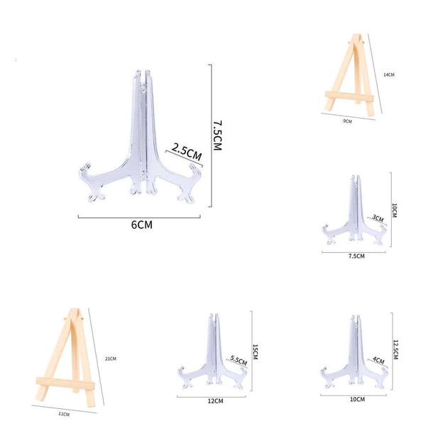 2024 Пластиковые мольберты, держатель для тарелок, свадебная фоторамка, подставка для дисплея, подставка для тарелки, стойка, держатель для пьедестала, украшение дома