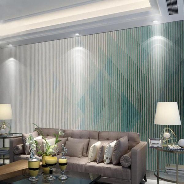 Wallpapers europeu 3d abstrato listra geometria geométrica po papel de parede mural para sala de estar tv fundo casa decoração murais