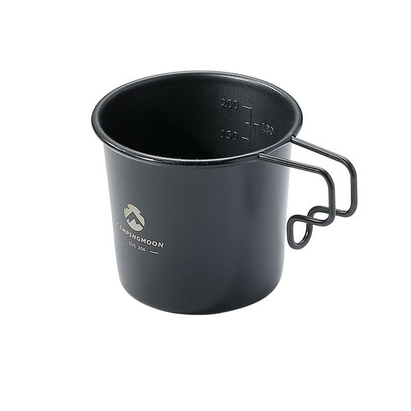 Koeman Outdoor Camping Wasserbecher 304 Edelstahl Titan plattiert Syrah Becher Picknick Schwärzung Bierbecher Camping Kaffeetasse