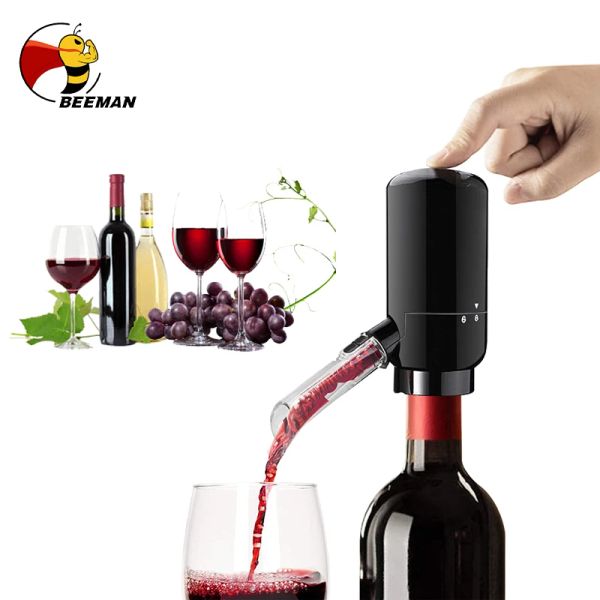 Caligrafia beeman decantador de vinho tinto elétrico automático derramador de vinho inteligente carregamento usb dispensador de vinho tinto aerador cozinha barra ferramentas