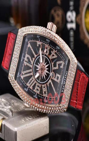 Icedout Quarz movimento Homens Relógios dimond Tourbillon Dive homens mulheres Franck Relógio Moda Esporte borracha Master Mens ss ladys relógios de pulso7834372