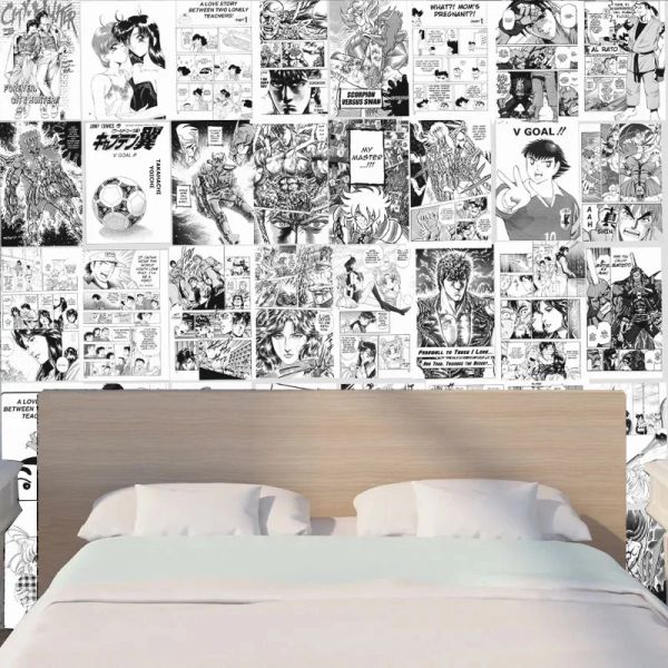 Adesivos HD clássico 8090s anime Papel 21x30cm A4 20/30/40pcs mangá adesivos de parede pôster impressão anime adesivos decoração de quarto de adolescente