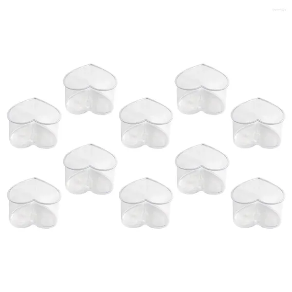 Copas descartáveis palhas 10 pcs em forma de coração copo de ar mini acessórios