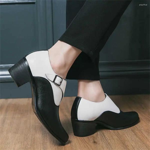 Sapatos de vestido Bodas Heel Branco Homens Luxo Sapatilhas Masculinas Esportes Aestthic Comprar Specials Festival Nice Twnis