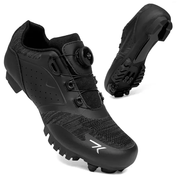 Sapatos de ciclismo profissional masculino preto montanha estrada bicicleta sapatilha ciclismo mtb auto-bloqueio ciclo tênis bicicleta