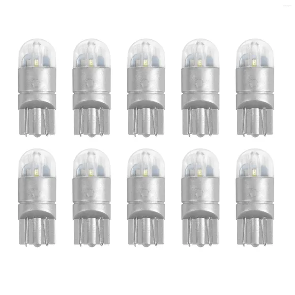 Duvar Saatleri 10 PCS 6000K CANBUS T10 168 194 W5W Dome Lisans Yan İşaretçisi LED Ampul Beyaz