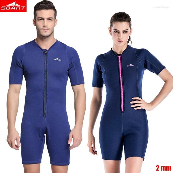 Kadın Mayo Sbart Erkekler Wome 2mm Aşıklar Wetsuit Neopren Serbest Bükerleme Dalış Takımı Şnorkel Mayo Tek Parçalı Elastik Sörf