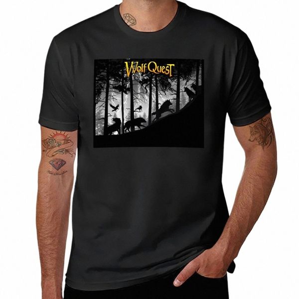 Storm'da Yeni Kurt Paketi - Wolfquest Rüya T -Shirt Boys Beyaz Tişörtler Üstler Hızlı Kurutma Gömlek Düz Beyaz T Shirt Men V5ng#