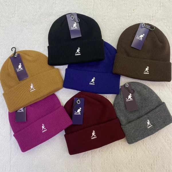 Kangol marca moderna canguru chapéu de malha ny chapéu de lã inverno quente casal ins super popular estudantes masculinos e femininos