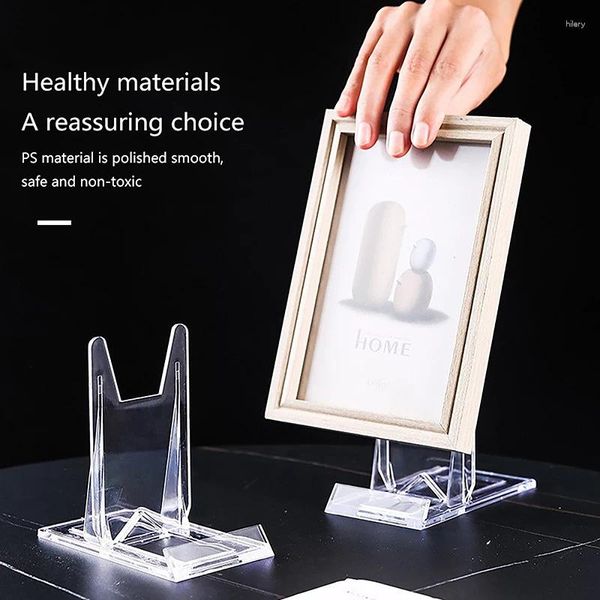 Dekorative Platten Kunststoff Transparent Handyhalter Einstellbare Display Rack Kreative Ornament Halterung Wohnkultur Zubehör