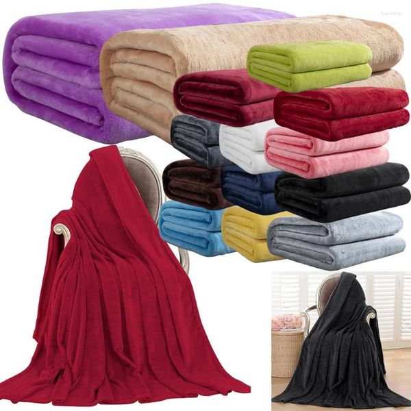 Coperte flanella corallo pile coperta multifunzione pranzo pausa comoda aria condizionata per il divano letto