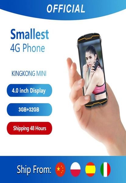 Прочный телефон Cubot KingKong MINI, 4 дюйма, QHD 189, водонепроницаемый, 4G LTE, DualSIM, 3 ГБ, 32 ГБ, Android 90, уличный смартфон Compact9341317