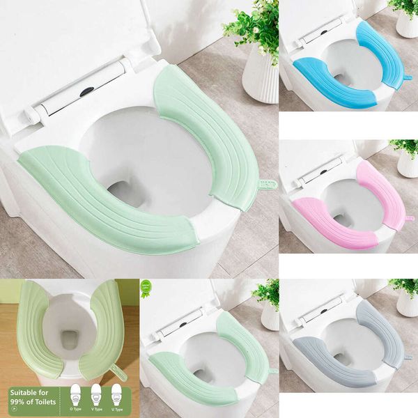 2024 Waterpoof Morbido Copriwater Bagno Lavabile Closestool Tappetino Pad Cuscino Universale WC WC Set Cover Bidet Accessori