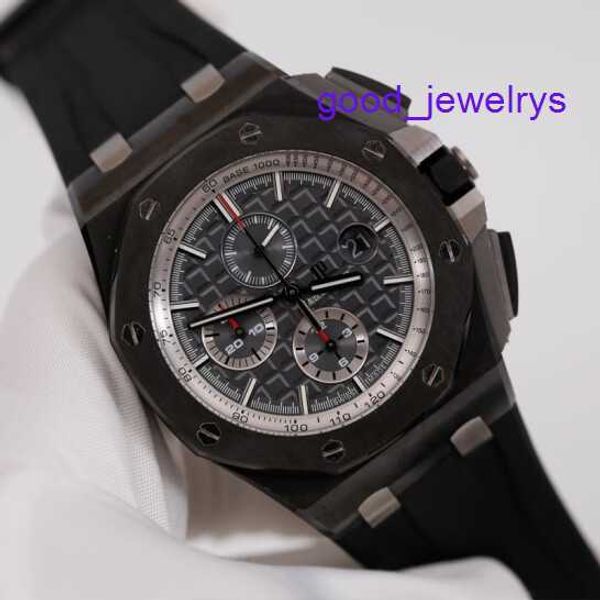 Orologio da polso AP senza tempo Epic Royal Oak Offshore 26405CE Orologio da uomo Orologio in ceramica nera fluorescente Puntatore digitale Meccanico automatico Orologio di fama mondiale Orologio svizzero