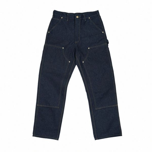 Herren Jeans 15oz Hohe Taille Original B01 Zimmermannshose Vintage Arbeitskleidung Outfit für Männer D8Ms #