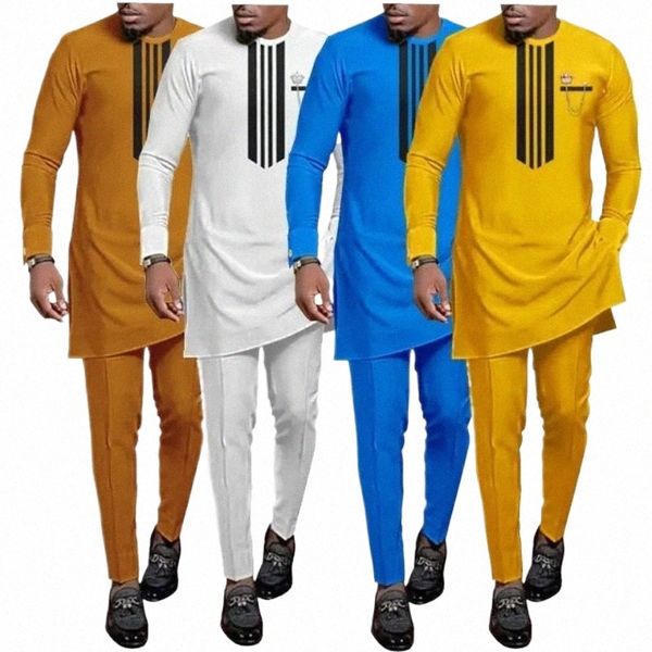 Verão 2023 novo diki natal dr africano masculino impresso topo e calças terno casamento dr domingo oração casual terno fino 180t #