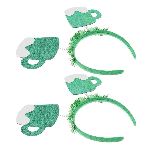 Bicchieri da vino 2 pezzi Fascia per capelli da birra Accessori per cappelli Bopper per feste Crea copricapo Cerchietti per capelli Fasce divertenti in stoffa