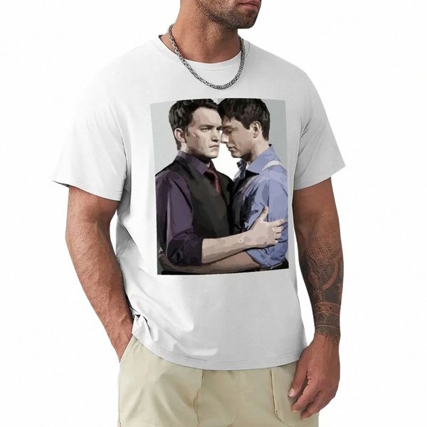 Camiseta ianto e Jack tops simples suor roupas masculinas R7w5 #