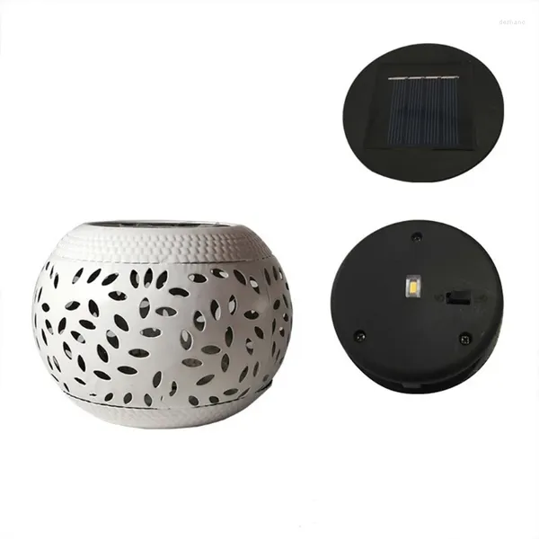 Decorações de jardim LED luz solar ao ar livre lanterna vintage decoração dropship