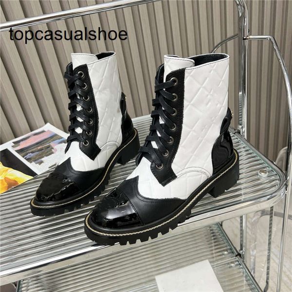 Channeles CF Cormer Design Boots Fashion Luxury Women Business Work Anti Slip Knight Boots Martin Boots Casual Sock Boots 08-010