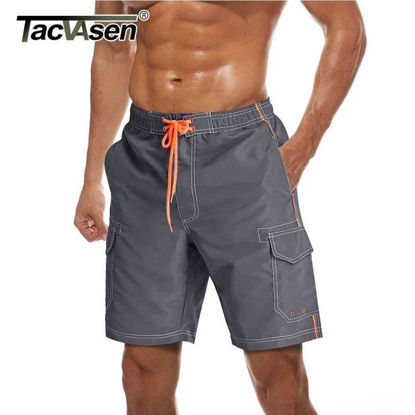 Herren-Shorts, Takawasen Herren-Sommer-Strand-Board-Shorts, schnell trocknend, Schwimmstange, Surfen, Badeanzug, Cargo-Shorts J240328