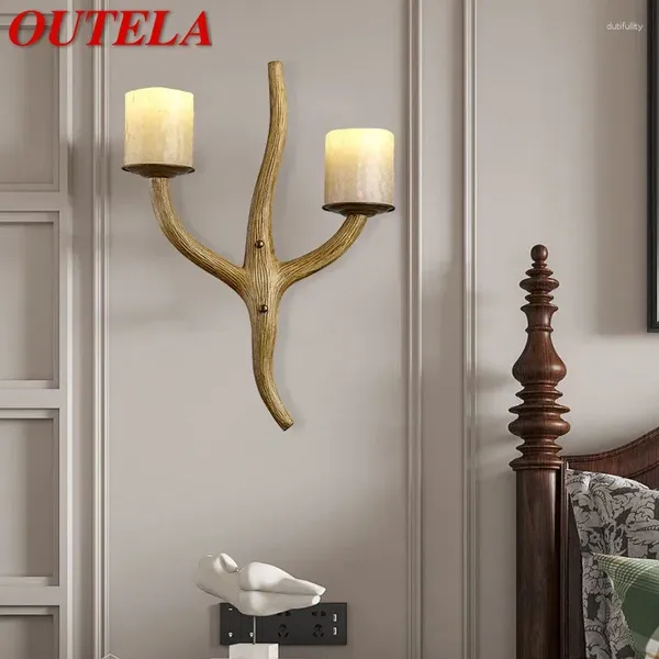 Настенные светильники OUTELA Nordic Lamp, американский ретро светодиодный светильник для гостиной, спальни, креативный западный ресторан, кафе, декоративное проживание в семье