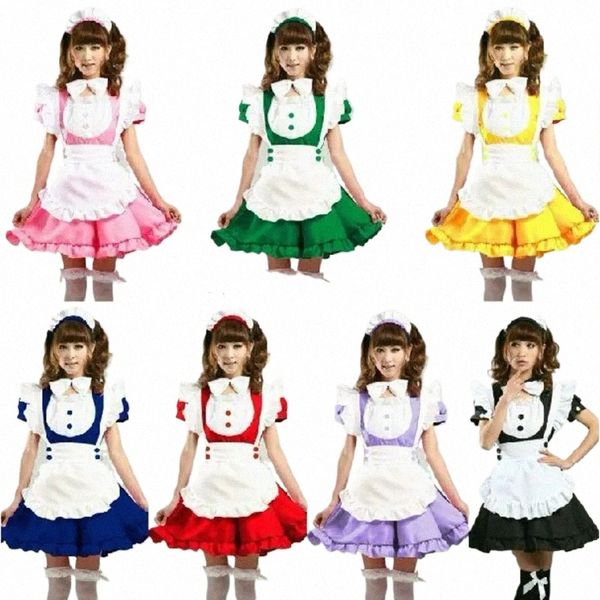 inu x Boku SS 7 Farben Lolita Süße Apr Maid Dr. Meidofuku Uniform Outfits Anime Cosplay Kostüme H4cF #