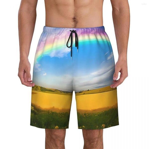 Shorts masculinos homens ginásio moda retro havaí troncos de natação legal diversão respirável surf alta qualidade plus size board calças curtas