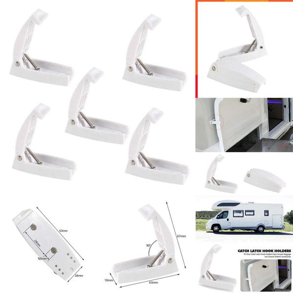 Aggiornamento Nuovo 5 pz Camper Rimorchio Bagaglio Porta Clip Vano Catture Fermo Titolare Morsetto Fisso Pinze Auto Car RV Accessori Esterni