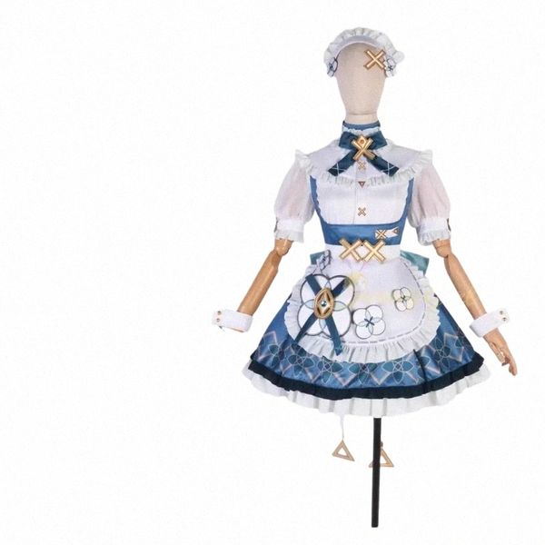 Genshin Impact Faruzan Cosplay Kostüm Spiel Anzug Süße Reizende Café Maid Dr Cosplay Uniform Rolle Spielen Halen Party Outfit P69b #