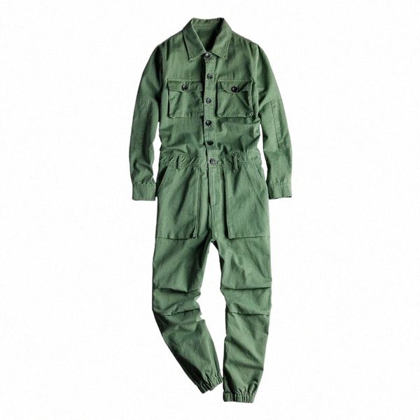 Herren LG Ärmeltaschen Cargo Jogger Overalls Lässige Overalls Overalls Kostümhosen Schwarz Armeegrün Khaki H5Ta #