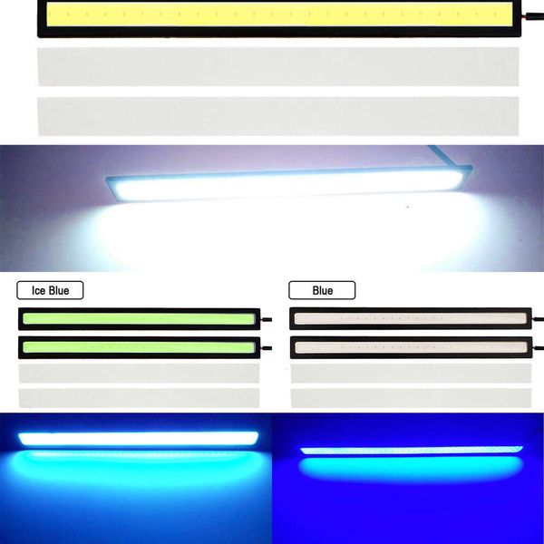 Aggiornamento 2X 17 cm Car Styling Pannello LED COB Lampadina 12 V 7000 K Bianco DRL Luce interna Lampada per atmosfera esterna Luce di marcia diurna