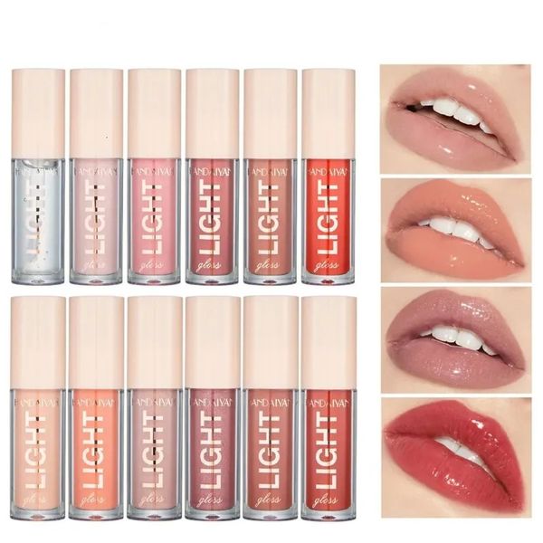 Langlebiger, spiegelglitzernder Lipgloss für Damen in 12 Farben. Flüssige Lippenpflege. Farbiger Lippenstift. Wasserfester Lippenstift. Toiletten-Lipgloss 240313