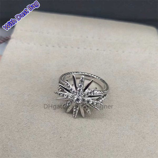 Twist Silberfarbener, mehrreihiger Ring, glänzender CZ-Metallic, klassischer X-Stil, Bürodame, vielseitige Fingerringe für Frauen, Modeschmuck, Hochzeitsgeschenk, Vintage, alter Staubbeutel