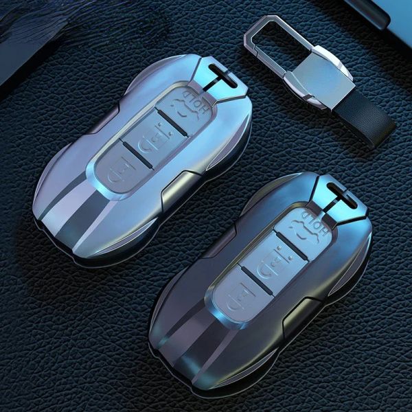 Für Nissan 14. Generation X-Trail Tiida Sylphy Blue Bird Zinklegierung Silber Autoschlüsseletui Keyless Cover Schlüsselgehäuse Autozubehör