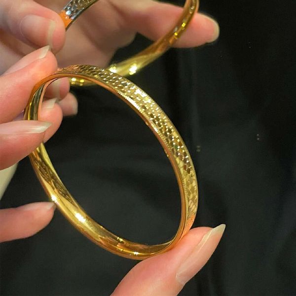 Designer pulseira 3d ouro duro nova luz luxo super brilhante 18k bounce dillon escala pulseira brilhante moda jóias sólidas 5g com caixa