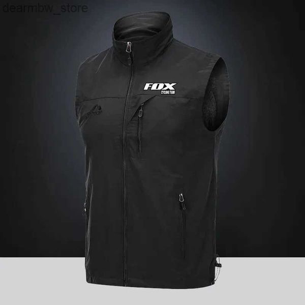 Jaquetas de ciclismo Novo mens MTB bicicleta colete ao ar livre sportswear sem mangas jaqueta de bicicleta FOX equipe de bicicleta à prova de vento e à prova d'água correndo vest24328