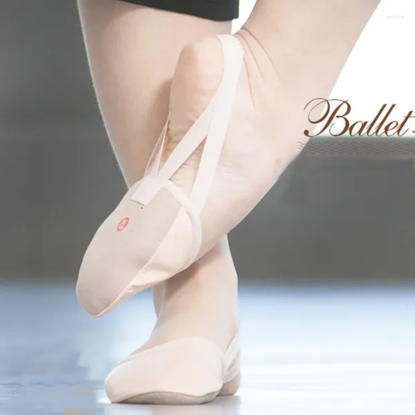 Tanzschuhe USHINE EU33-43 Halbsohle rutschfeste Stretch Weiche Rhythmische Übung Gymnastik Ballett Yoga Bauch Pointe Toe Frau