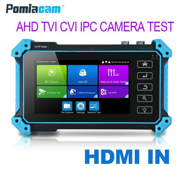 IPC-5100Plus ipc5200plus monitor de teste de vigilância de vídeo 5.4 polegada cinco-em-um cctv ferramenta de teste h2.65 coaxial hd teste