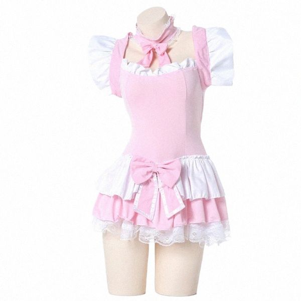 anilv Neue Japanische Anime Mädchen Süße Maid Unifrom Cosplay Frauen Kaffee Kuchen Süßigkeiten Verkäufer Outfits Kostüme f1ad #