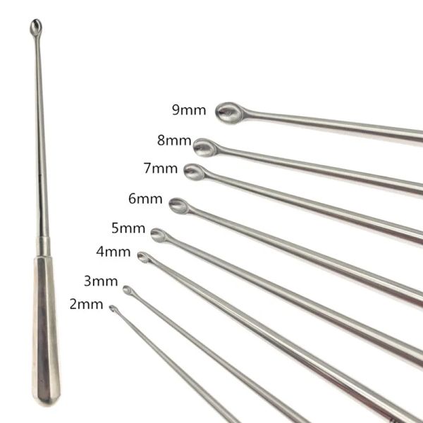 Strumenti Ortopedia Curette per ossa Cucchiaio per osso in acciaio inossidabile Lungo 26 cm Strumenti chirurgici per ortopedia veterinaria