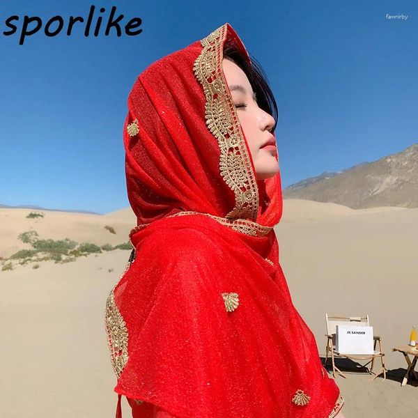 Schals Sporlike Red Ethnic Style Schal Wüste Sarong Reiseschal Seaside Beach Thin Urlaub für Frauen