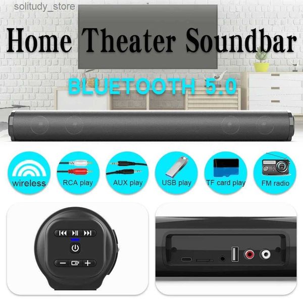 Tragbare Lautsprecher 40 W Tragbarer Stereo-Surround-Bass-Lautsprecher Drahtloser Bluetooth-Lautsprecher Hochleistungs- und HiFi-3D-Musiksystem Heimkino-Aufhängerbox Q240328