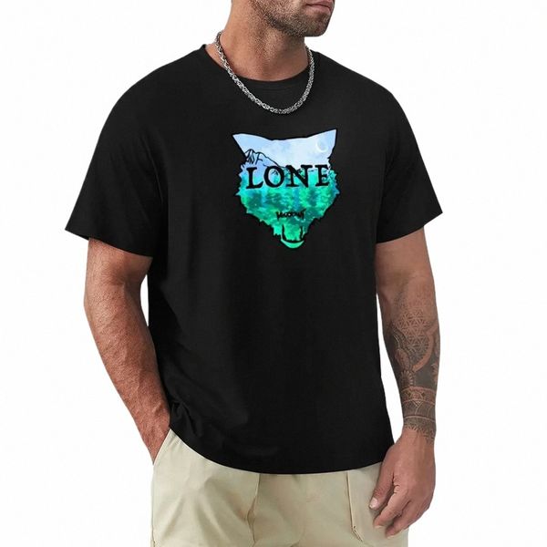 le Wolf T-shirt tinta unita stampa animale per ragazzi magliette da uomo casual alla moda x7WN #