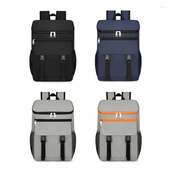 Sacos escolares Saco de freezer frio Recipiente de alimentos à prova de vazamento Cooler Mochila Splashproof Piqueniques para viagens Caminhadas Camping