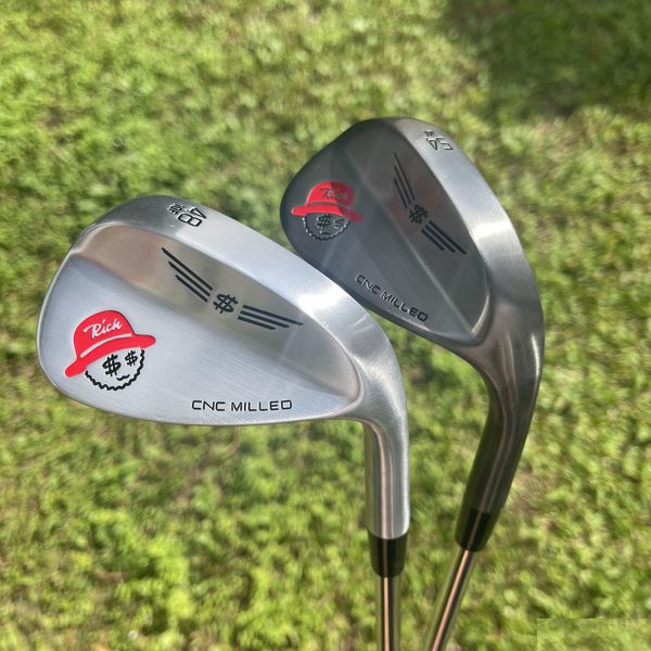 Irons 2024 Новые клинья для гольфа Rich Sand Wedge серого или Sier с фрезерованной поверхностью 48, 50, 52, 54, 56, 58, 60, 62 градусов, клюшки, прямая доставка, спорт на открытом воздухе Dhwyz