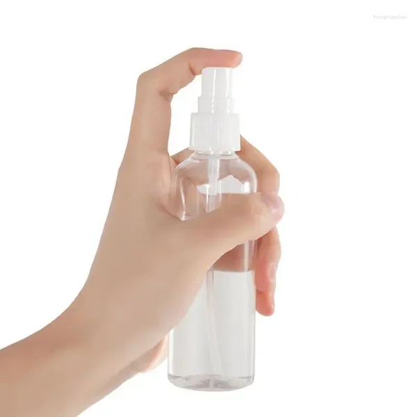 Borse contenitore 5 pezzi 100 ml bottiglia di plastica riutilizzabile con dispenser per lozioni per lozioni shampoo bottiglie da viaggio cosmetici per il trucco