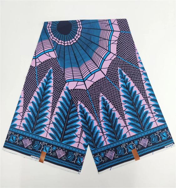 Tecido de boa qualidade 100% algodão clássico nostalgia macio africano ancara batik cera impressão tecido para vestidos festa 6 metros
