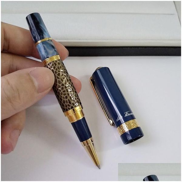 Penne a sfera all'ingrosso Luxurs Limited Leo Tolstoy Writer Edition Signature Pen / Roller Cancelleria per ufficio Ricarica fine Regalo Drop Dh2Rf