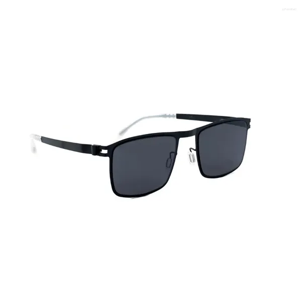 Sonnenbrille Classic Rechteck 2024 Herren Vintage Kleine Acetatrahmenschirme Blendschutz Fahren Oculos